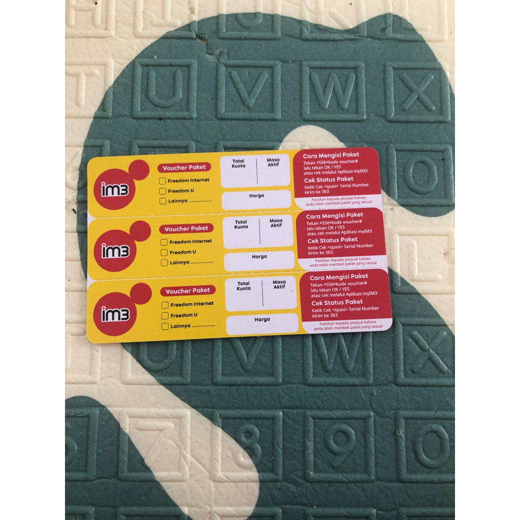 VOUCHER KOSONG INDOSAT SUMBAGTENG (Sumbar riau kepri jambi) - 1 SN