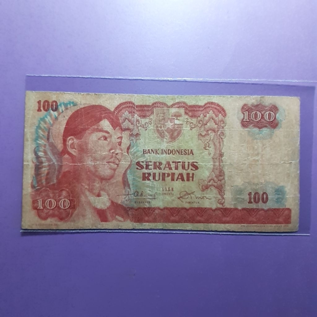 Uang kuno 100 rupiah sudirman 1968