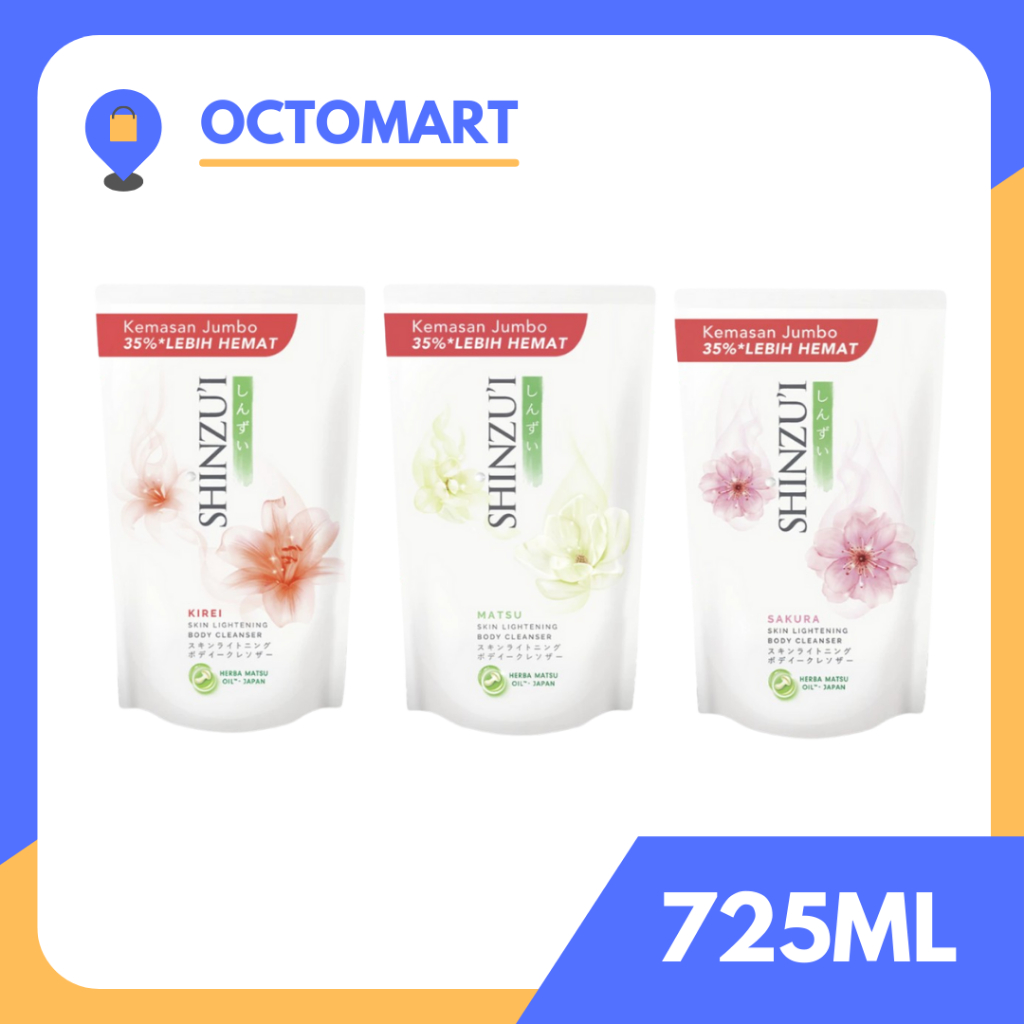 SHINZUI Sabun Mandi Cair 725ML Shinzu'i Body Wash Jumbo Pouch 725 ML