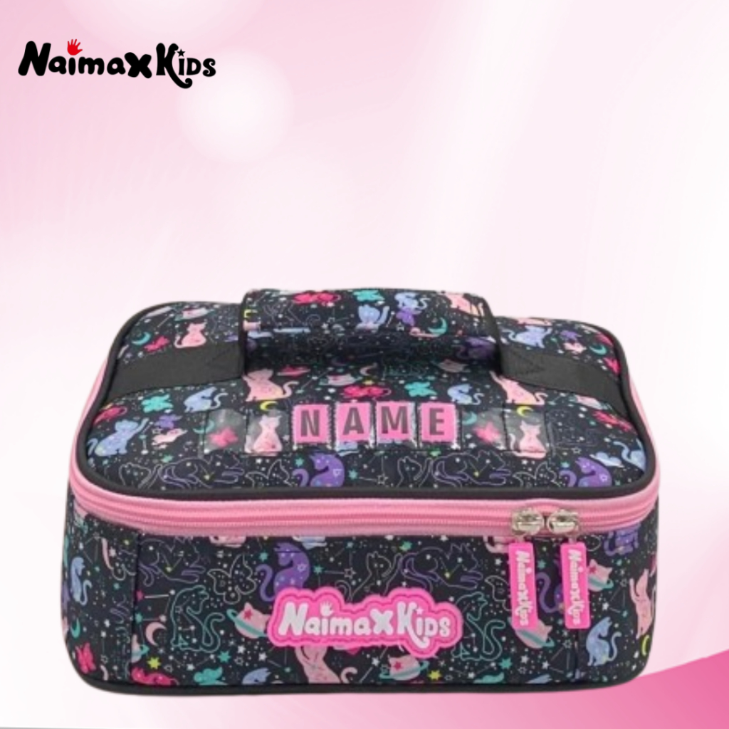Naimax Kids Tas Bekal Anak Perempuan Single Karakter Cat Star Lucu