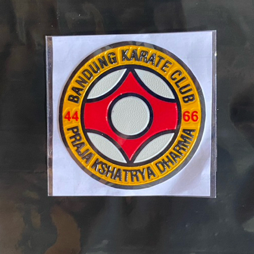 stiker embos logo bandung karate club