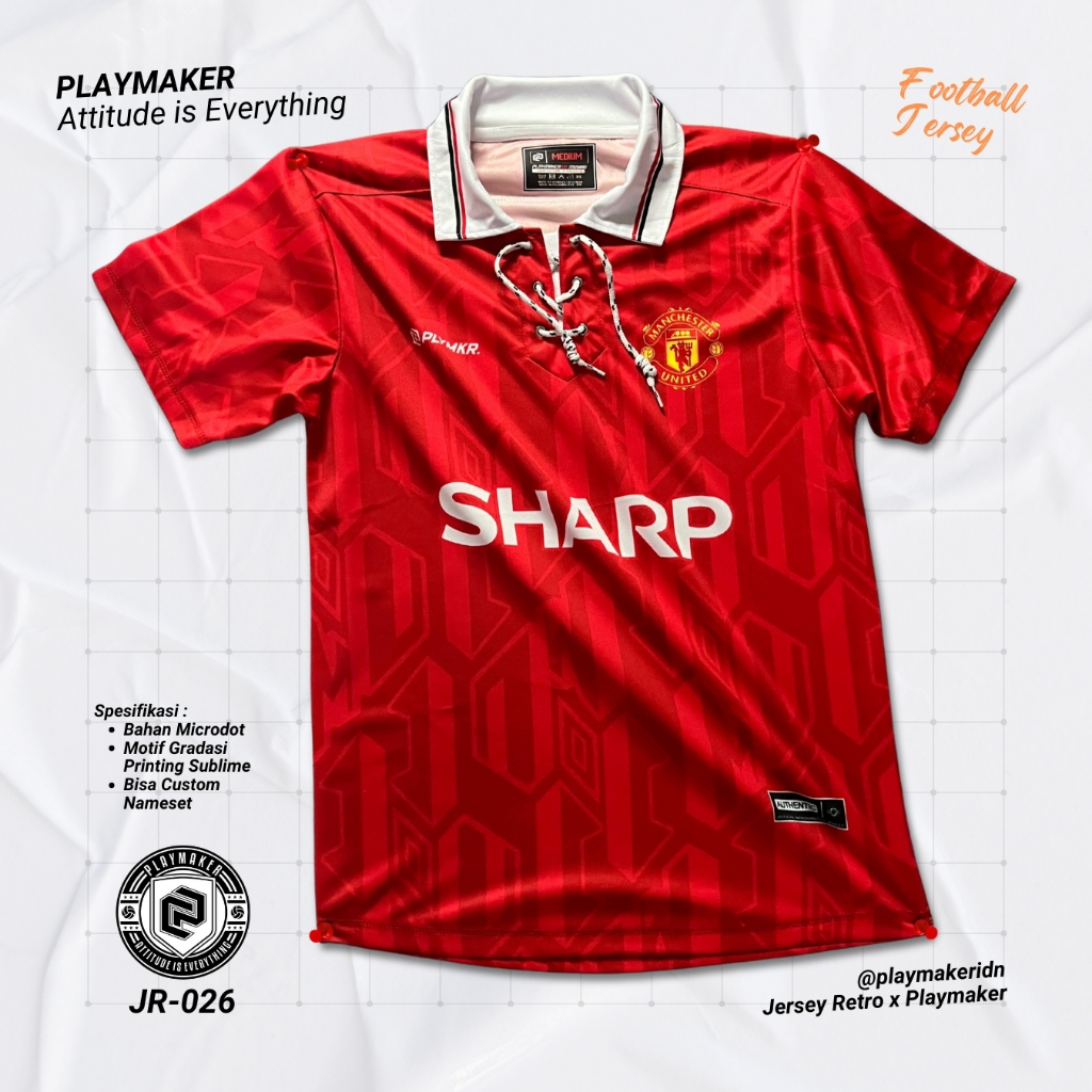 Jersey Retro MU 1999 Treble Winners Tribute