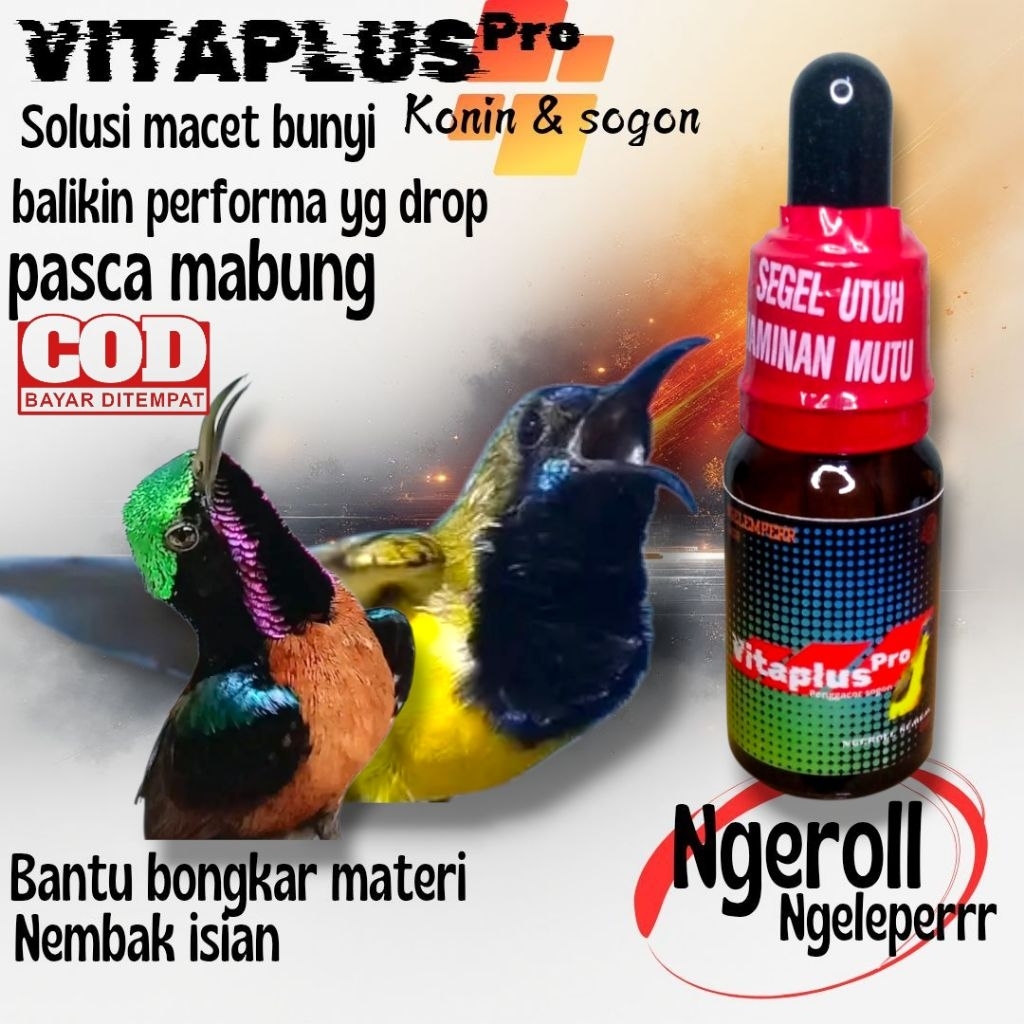 VITAPLUSPRO VITAMIN PENGGACOR SOGON DAN KONIN/SUPLEMEN/VITAMIN/DOPING SOGON KONIN GACOR