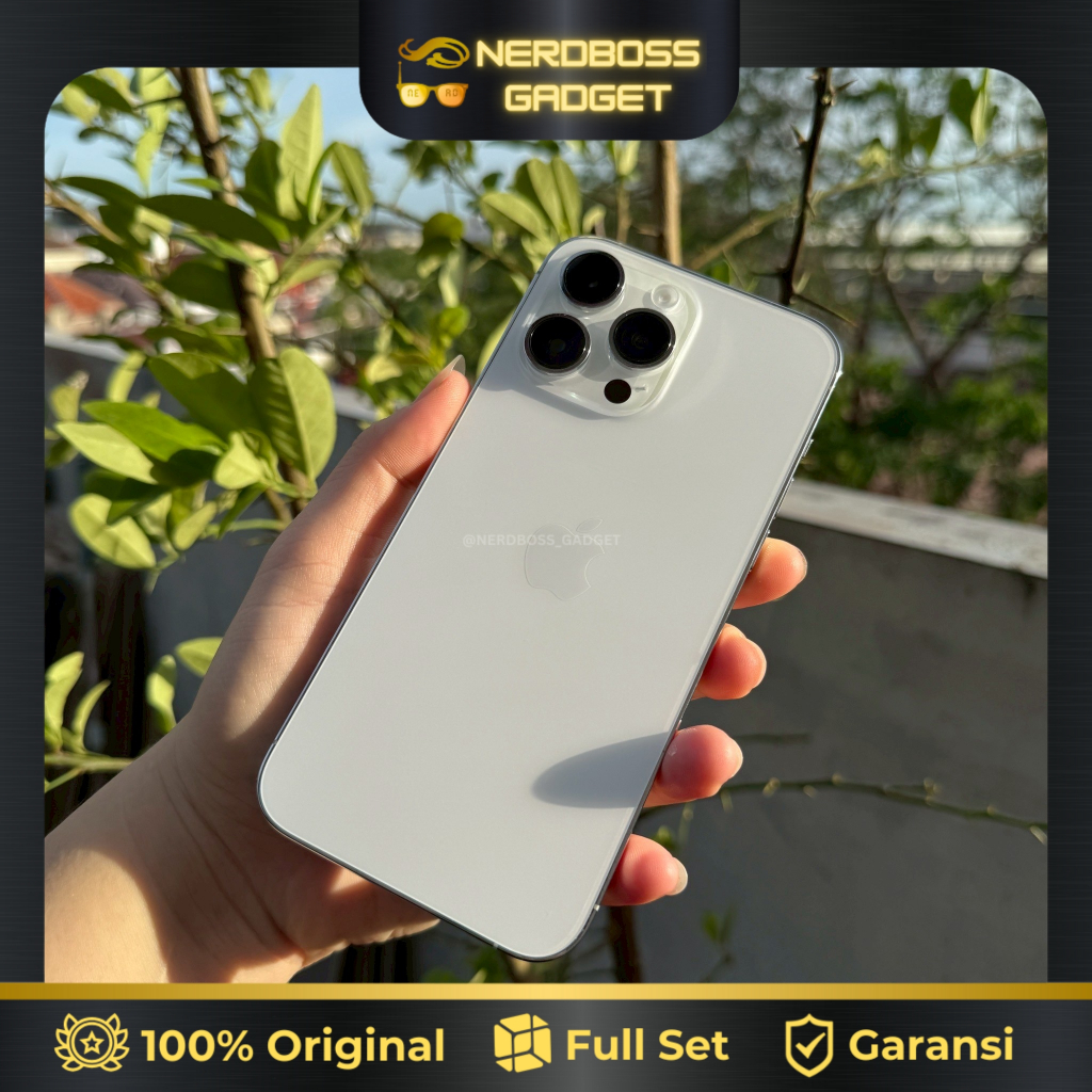 APPLE IPHONE 14 PRO MAX SILVER 256GB ORIGINAL MULUS FULLSET GES