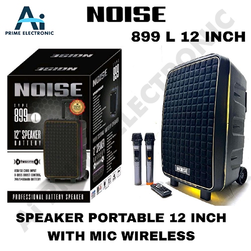 NOISE 899 L 899L Speaker 12" Trolley Portable Bluetooth 12 Inch With 2 Mic Wireless