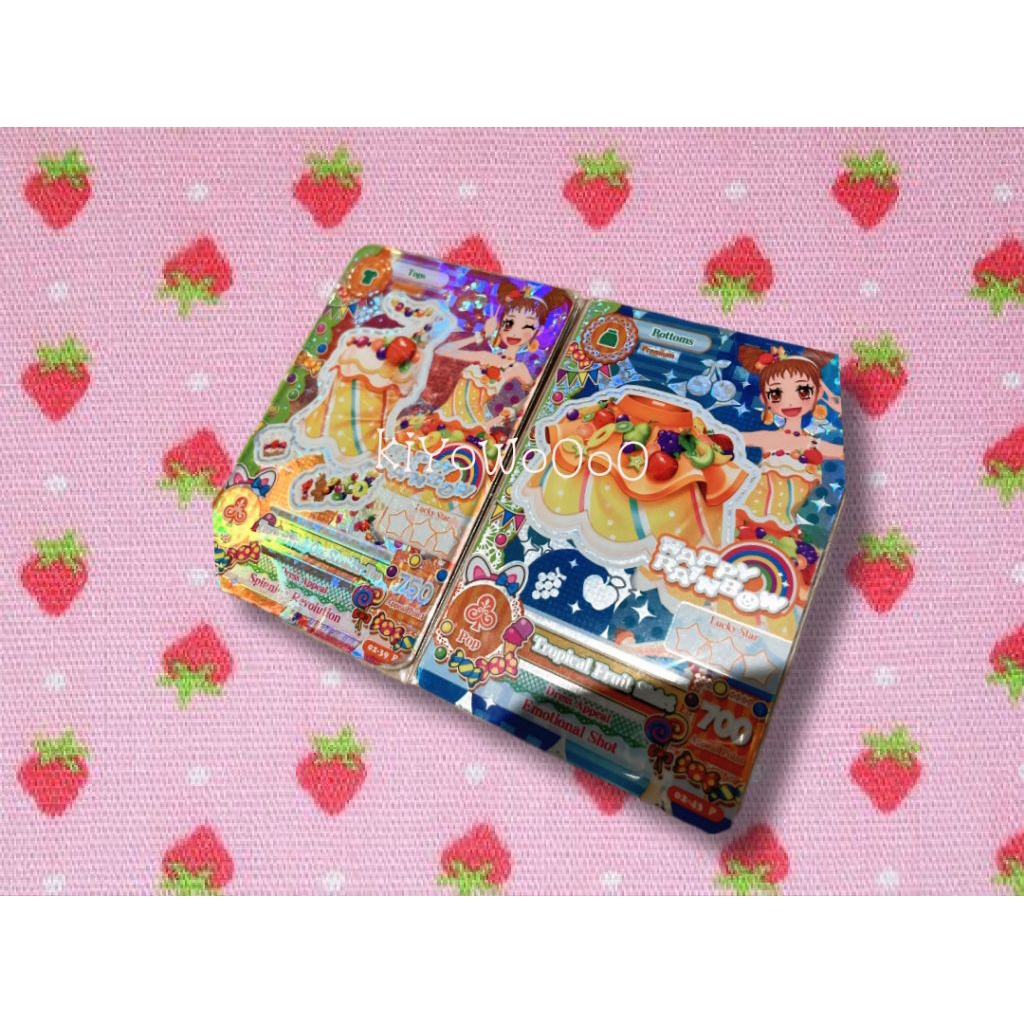 Kartu Aikatsu Premium Card happy Rainbow Tropical Fruit Satuan