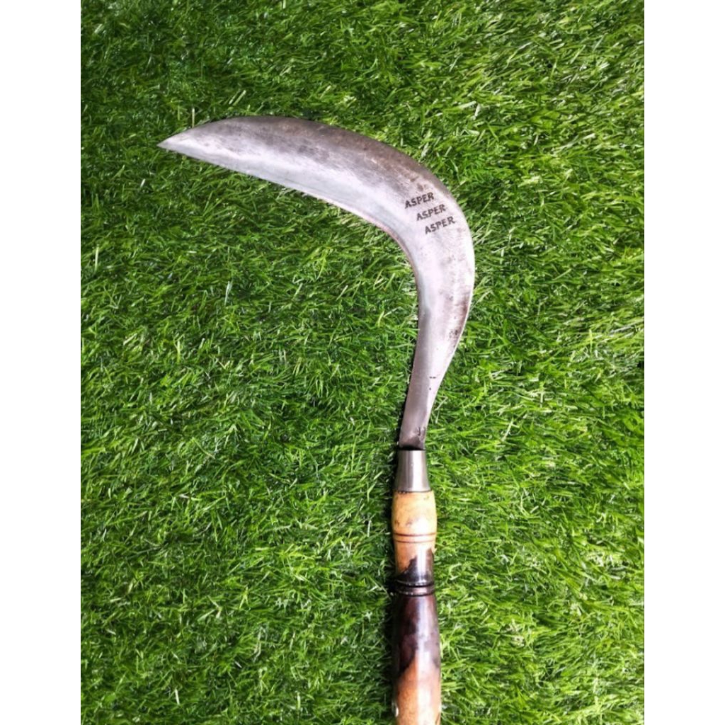 Arit Sabit rumput Super Tajam Baja Murni Asli 100% [ CAP ASPER ]