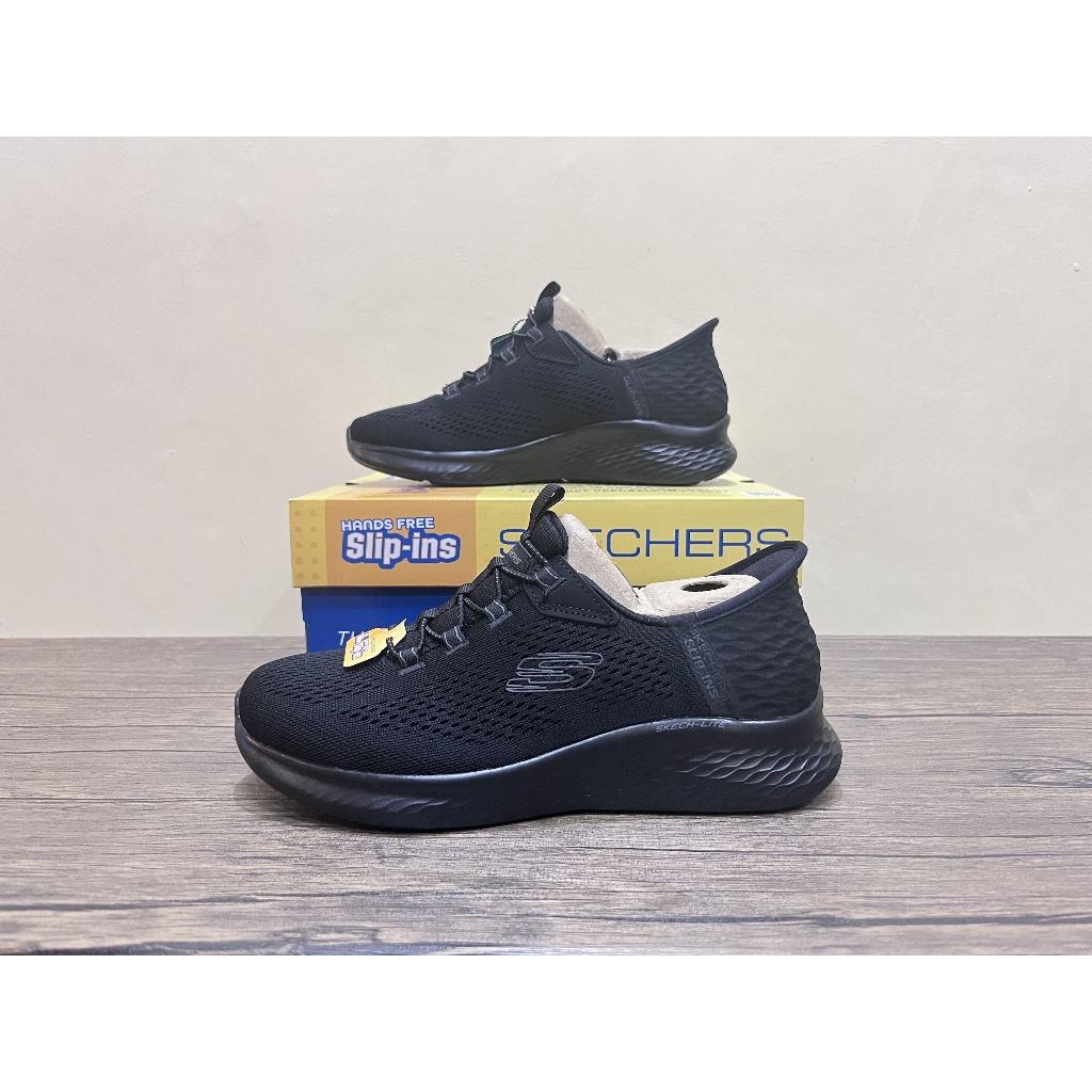 Sepatu Slip On casual Skechers Sport Skech Lite Pro True Story Full Black 150017/BBK Original