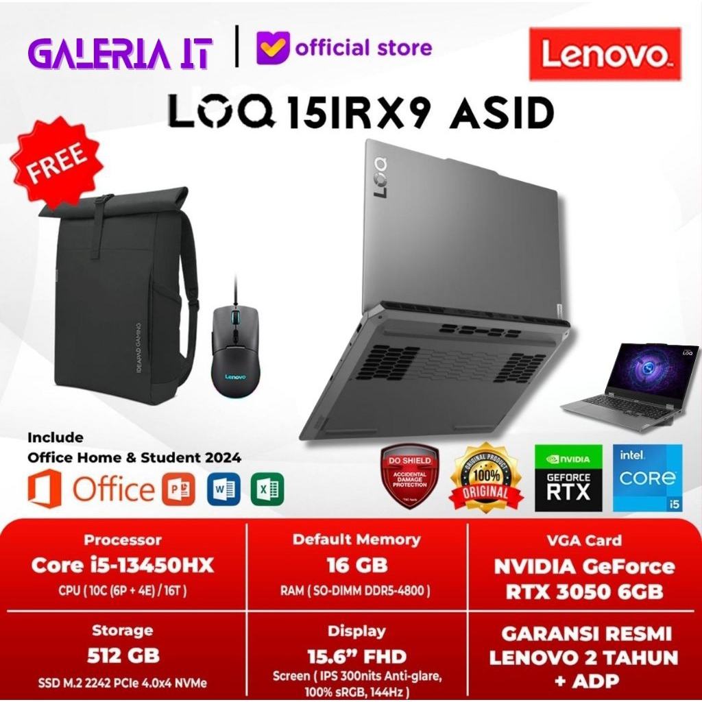 LENOVO LOQ GAMING 15IRX9 ASID