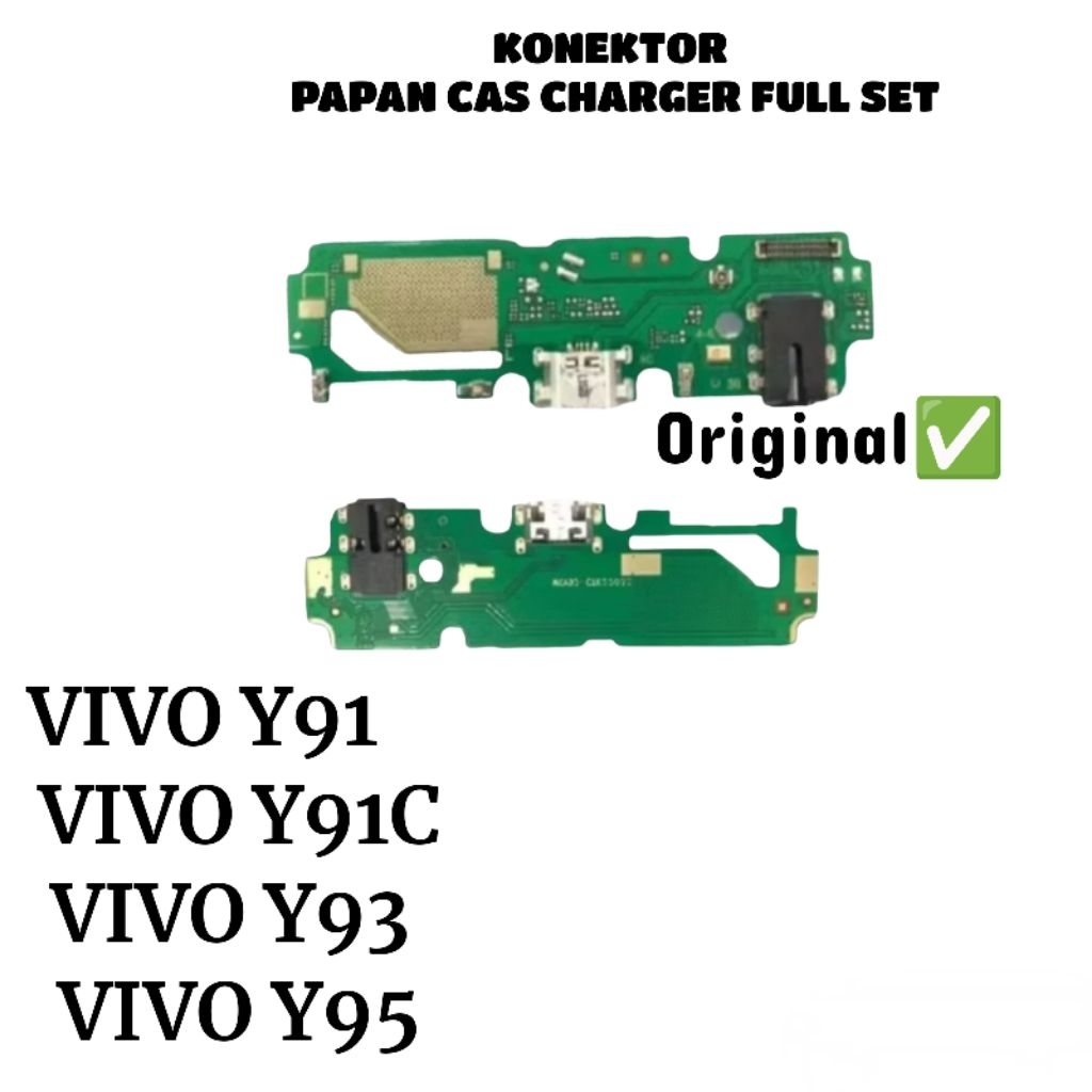 Konektor Papan Cas Charger Full Set HP Vivo Y91 Y91C Y93 Y95 Original Dock Charging PCB Board Soket 