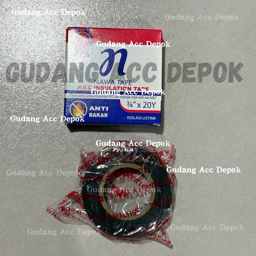 NAMA TAPE CLEAR 12MM 24MM x 80YARD ISOLASI BENING / LAKBAN KERTAS MASKING TAPE NAWA 24MM x 20YARD / 