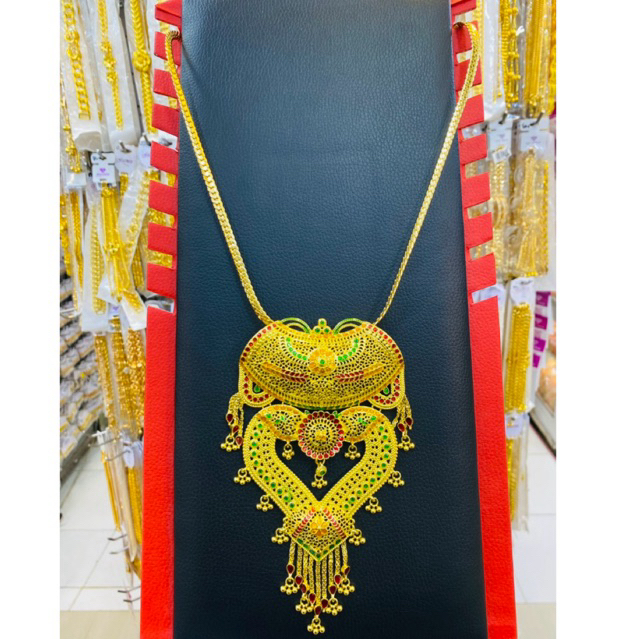 kalung bros dubai lapisan emas kuningan ukuran besar dan mewah