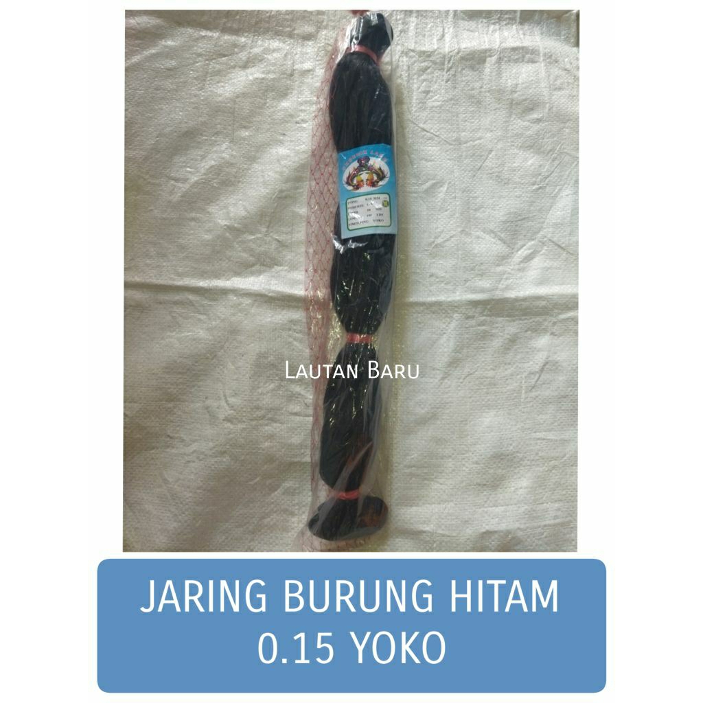JARING BURUNG HITAM SENAR 0.15 YOKO