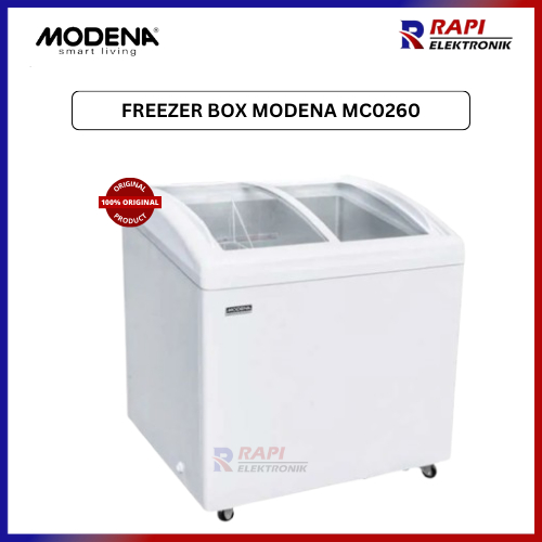 FREEZER BOX MODENA MC0260 / Freezer Sliding Kaca Modena Kapasitas 260L