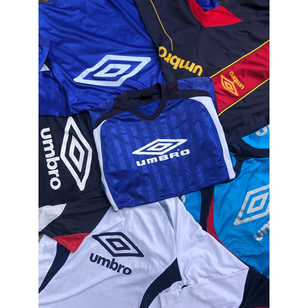 UMBRO PACKAGE VINTAGE JERSEY PULLOVER WINDBREAKER JACKET BIG LOGO