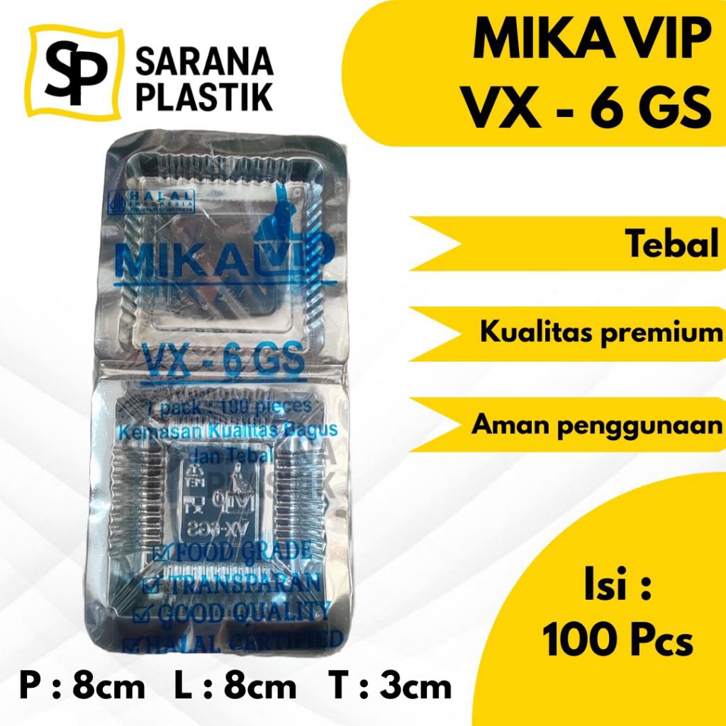 Mika VIP 6 GS / Mika 1 Kue Isi 100 pcs