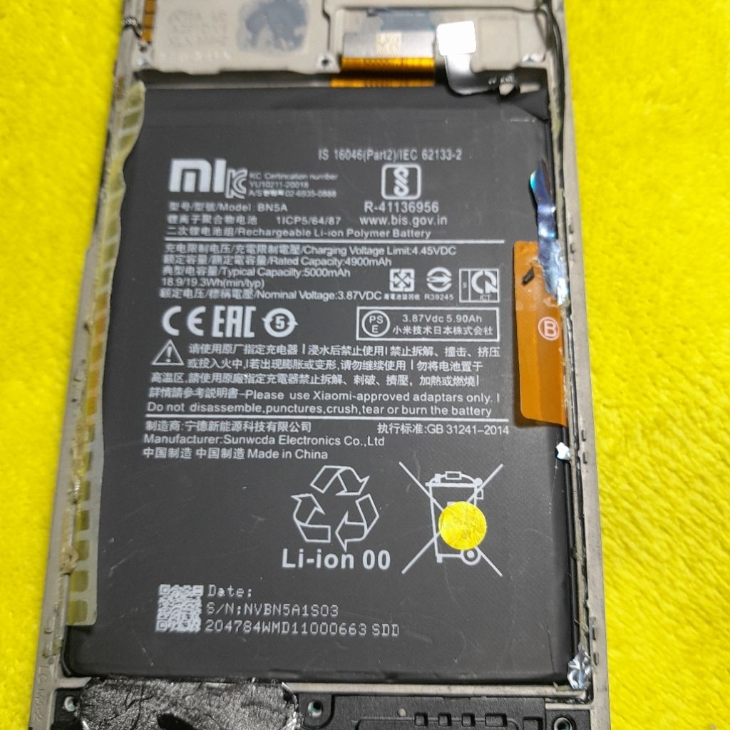 Battery Batre Batterai Ori BN5A Redmi 10 4g Copotan Hp Original