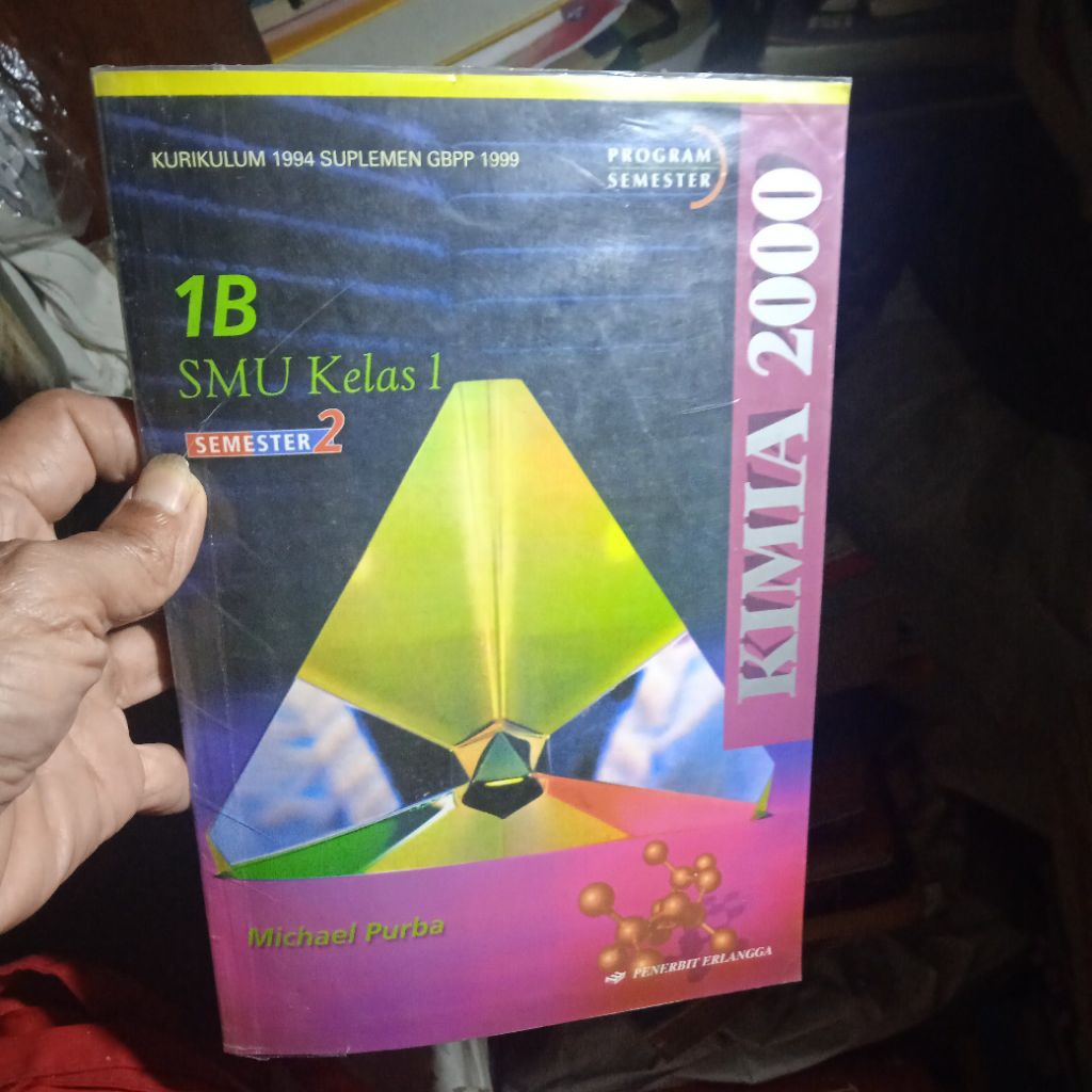 buku Kimia 2000 1B SMU kelas 1 semester 2, buku original jadul
