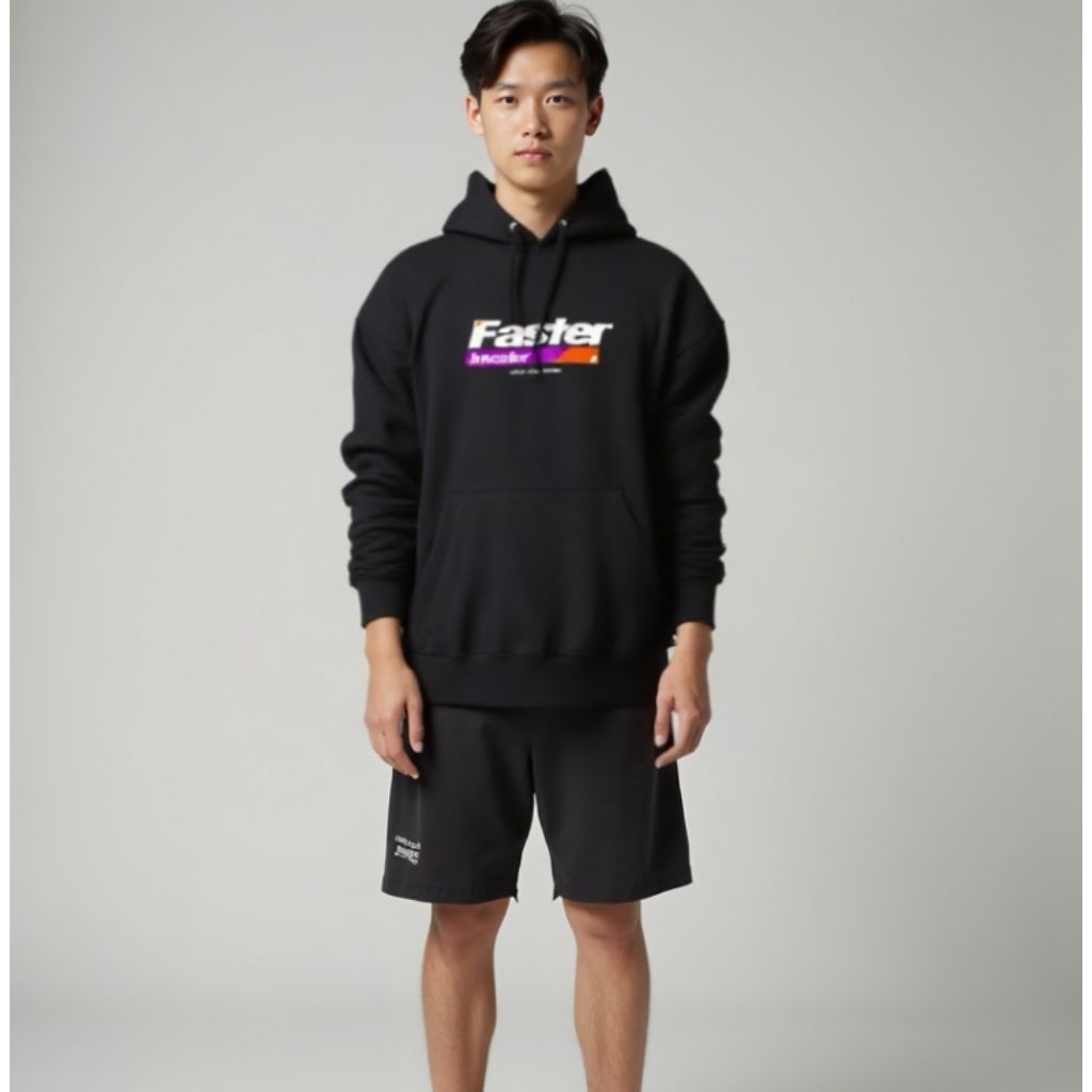 Hoodie Racing Faster Inv. Balok Fleece Tebal | Best Seller