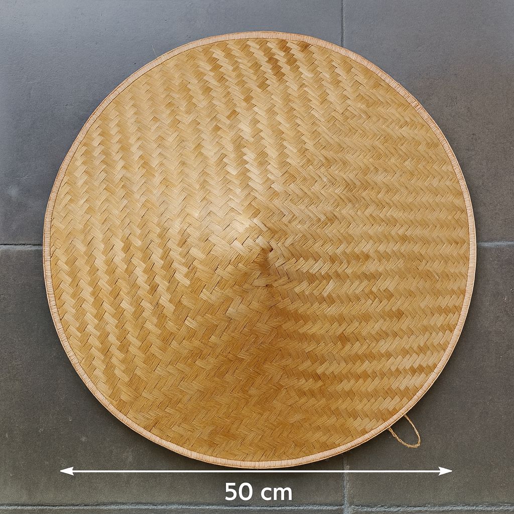 Topi caping besar - topi ladang - topi bambu berkebun - topi caping ibu