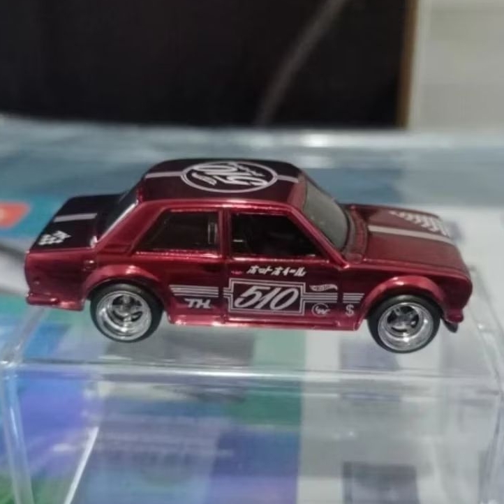Hotwheels Super Treasure Hunt Custom Datsun Bluebird 510 ban karet rare