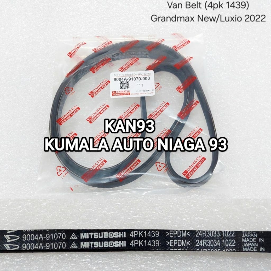 FANBELT-TALI KIPAS DAIHATSU NEW GRANMAX LUXIO ORIGINAL 4PK1439