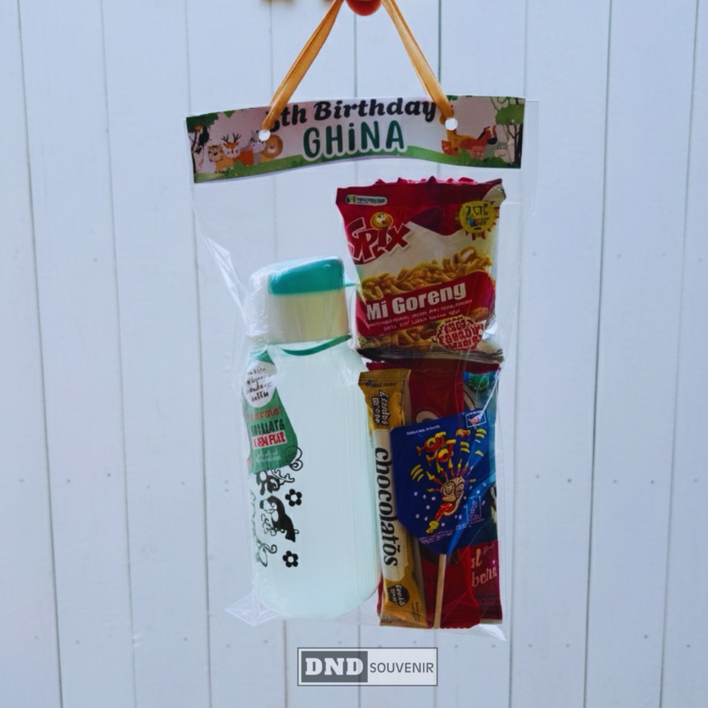 SOUVENIR SNACK ULANG TAHUN ANAK CUSTOM / PAKET SNACK ULANG TAHUN ANAK / BINGKISAN ULANG TAHUN ANAK /