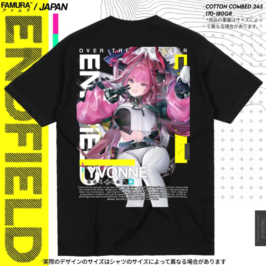 FAMURA T-Shirt / Kaos Game Baju Yvonne Arknights Endfield