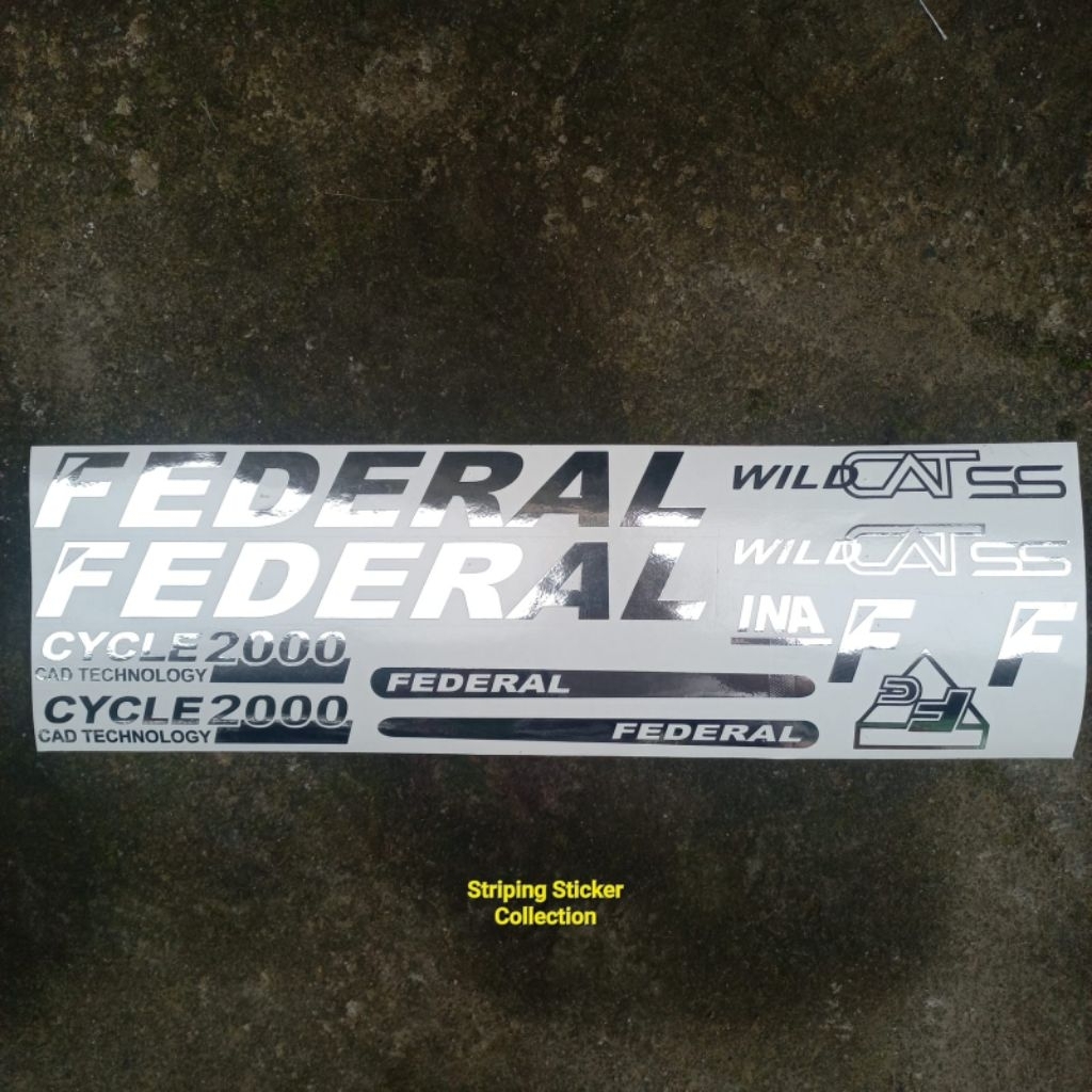 Sticker Stiker Sepeda Federal Wild Cat Cutting
