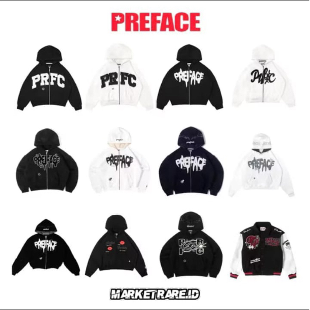 [ORIGINAL 100% MURAH] ZIP HOODIE PREFACE, TSHIRT PREFACE, JEANS PREFACE, LEATHER JAKET PREFACE, DLL
