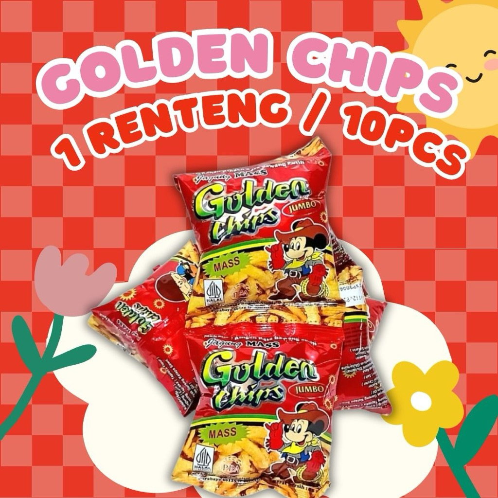 Jajan Jadul Golden chips 25gr 10pcs