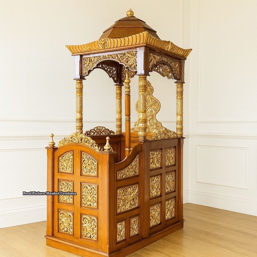 Mimbar Kayu Jati Mimbar Masjid Mimbar Ukir Kayu Jati Mimbar Masjid Asli Jati