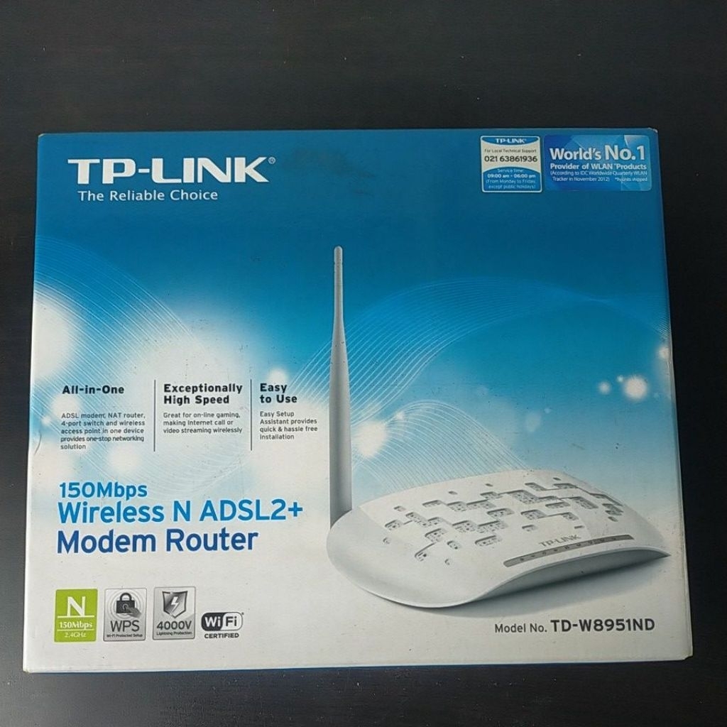 TP Link Modem Router N ADSL2+