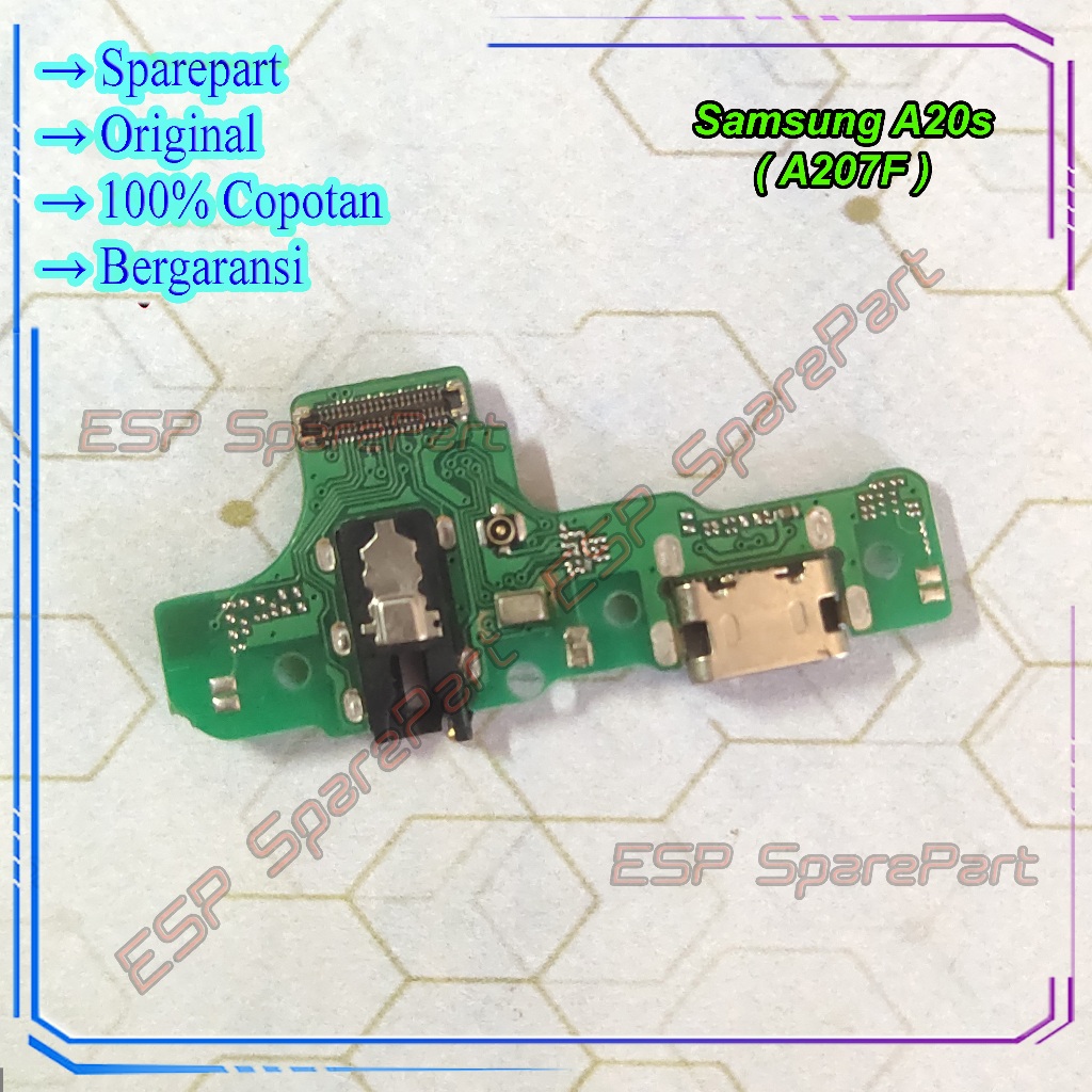 Board Charger Samsung A20S - A207F Papan Konektor Cas / Casan Copotan