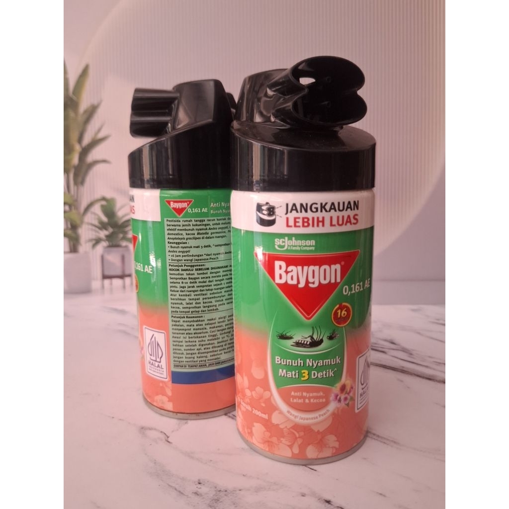 Baygon Semprot Nyamuk Kecil 200 ml / Baygon Spray Nyamuk 200 ml Murah
