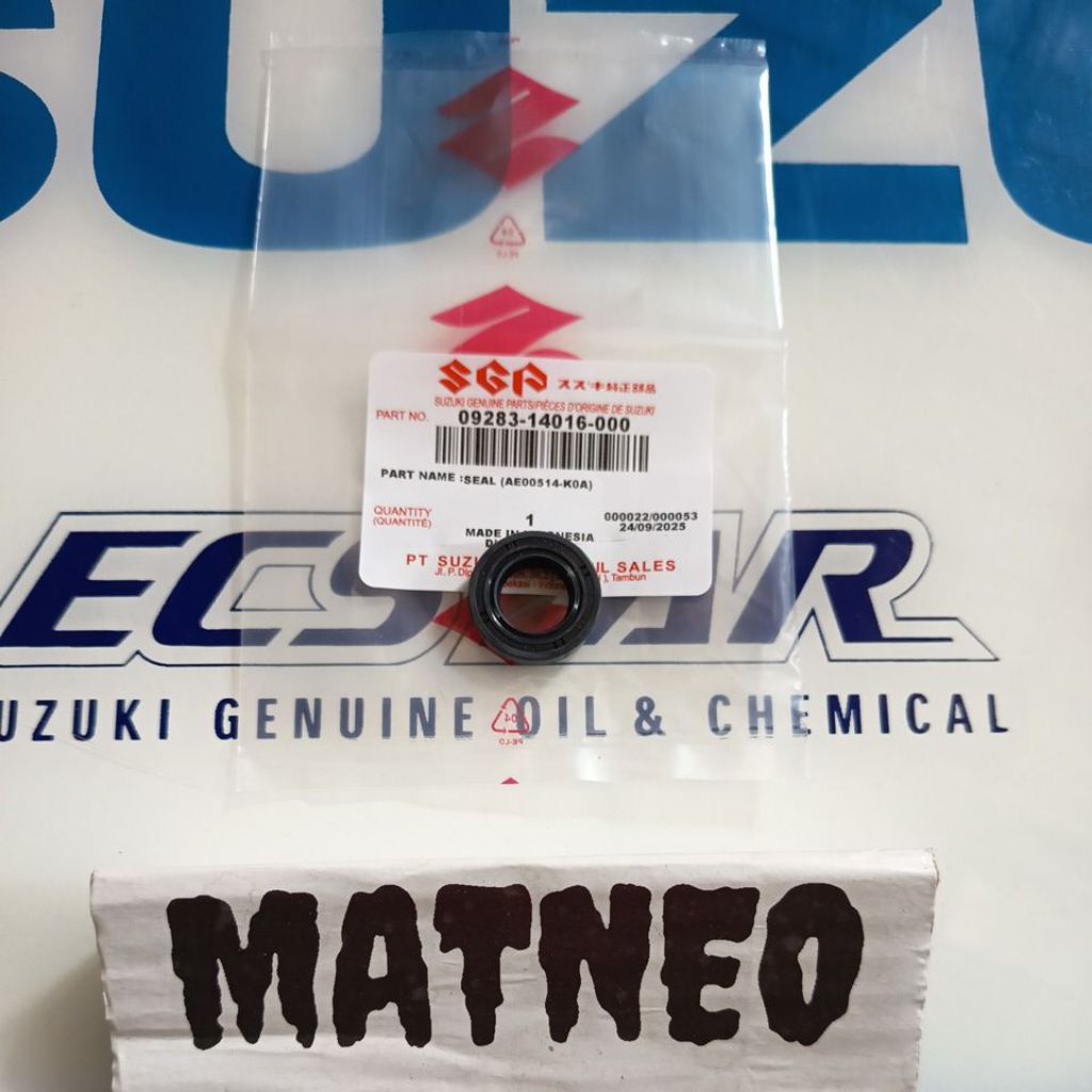 Seal, Oil Shaft atau Seal As Engkol SUZUKI SKAYWAVE HAYATE LETS ADDRESS SGP 09283-14016-000