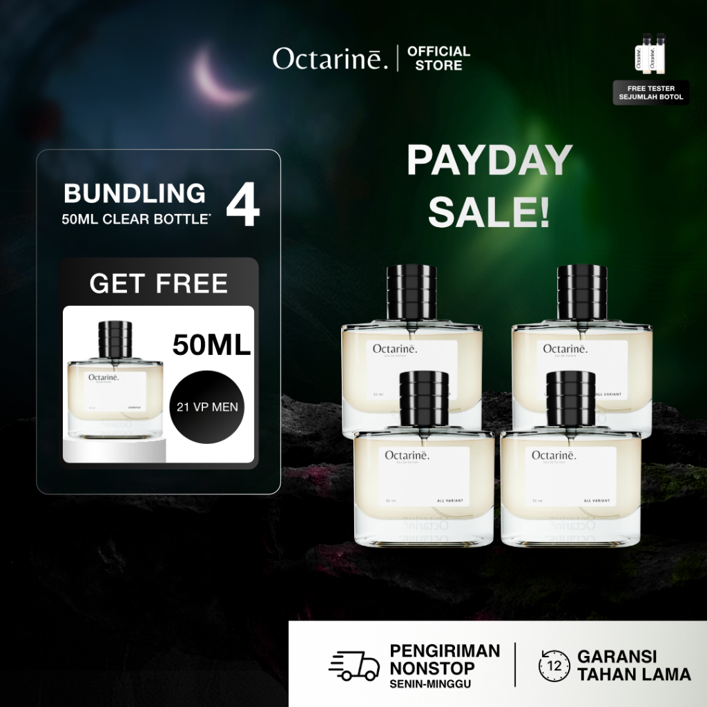 [ PROMO ] Promo Bundling 4 Botol Parfum 50ml Free 1 Botol 50ml by Octarine