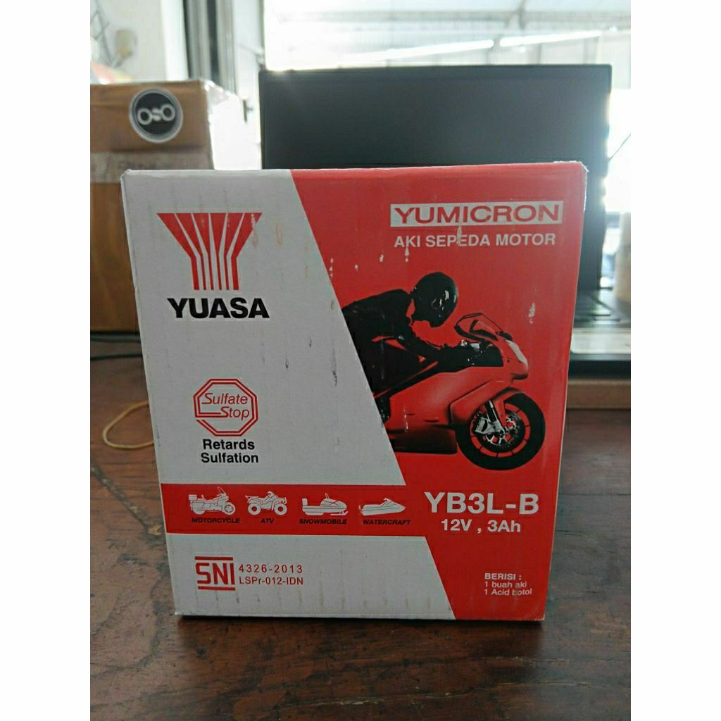 AKI YUASA RX KING RX-KING YB3L-B (BASAH )ORIGINAL 100%