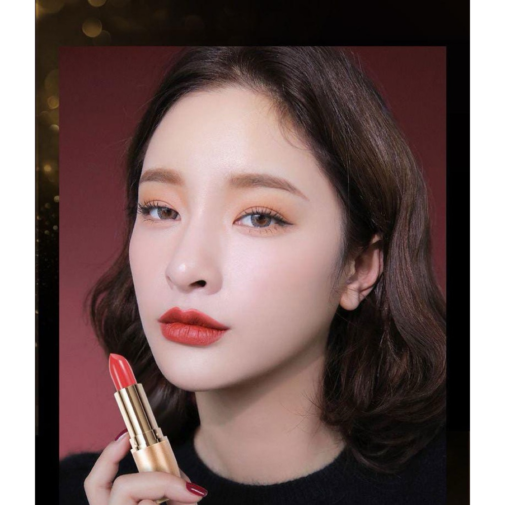 Lipstick Matte GOLD LAMEILA - Waterproof Long Lasting - Lipstik Lameila Motif Elegan - Lipstick Kore