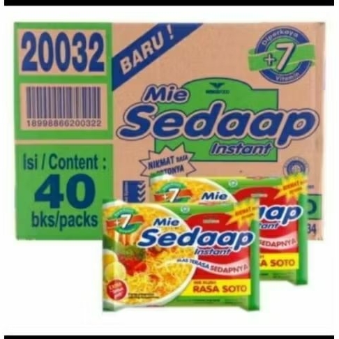 Mie Sedap Soto 1 karton (40 × 75gr)