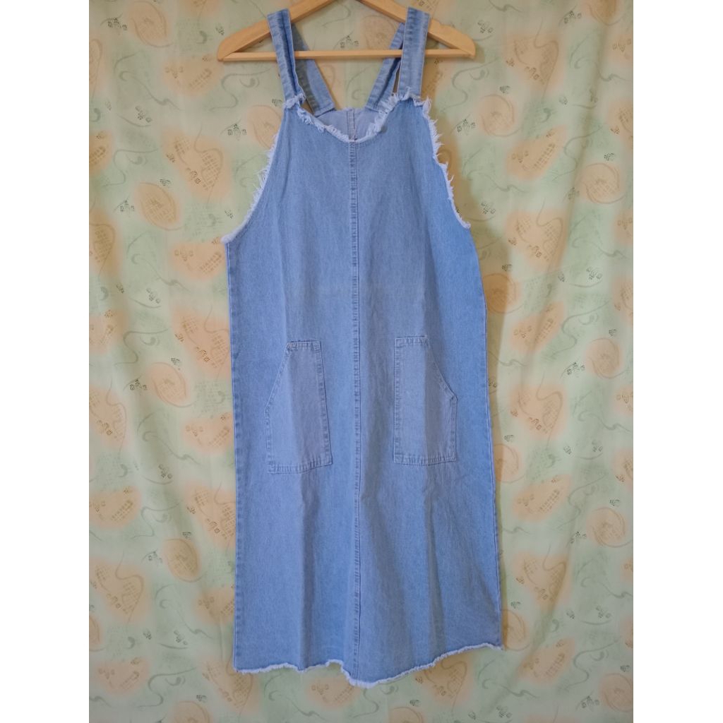 Overall Midi Dress Jeans