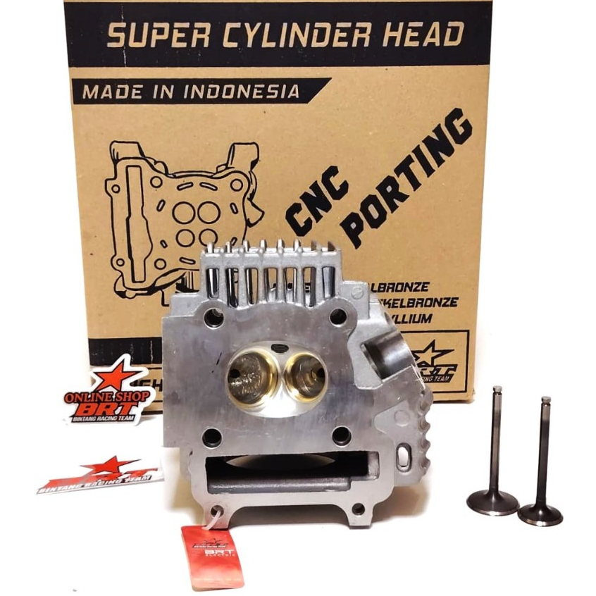 CYLINDER HEAD BRT JUPITER Z 110 VEGA R PORTING CNC 26/23 28/24 29/24 30/25 34/29 HEAD KOP DEKSEL BRT