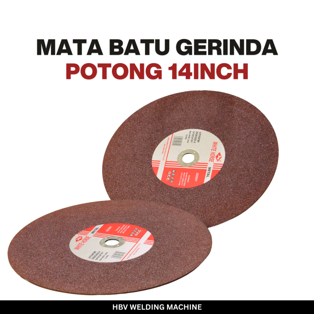 Batu Gerinda Potong Besi White Horse 14" 355x3x25.4 / Cutting Wheel