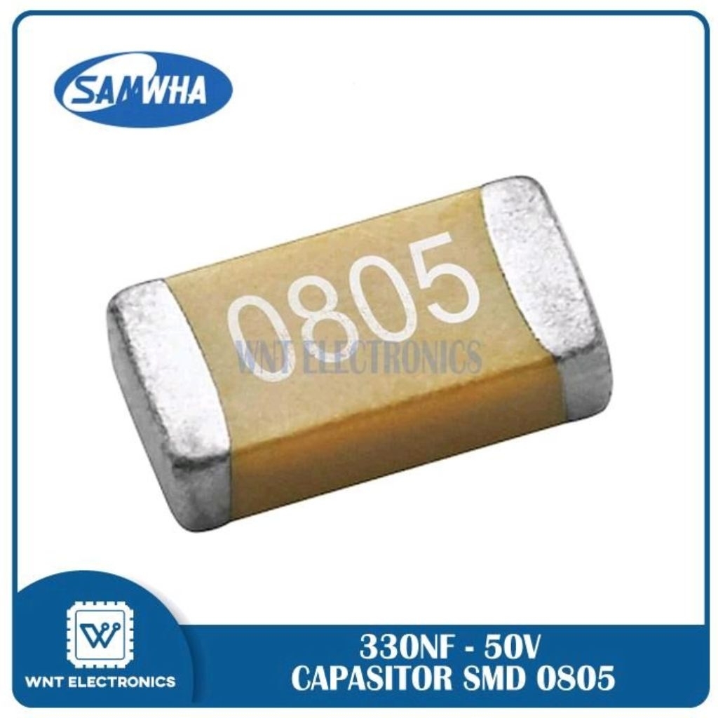 10pcs Capasitor `330nf 50v 0805 SMD 10% 2012 SAMHWA
