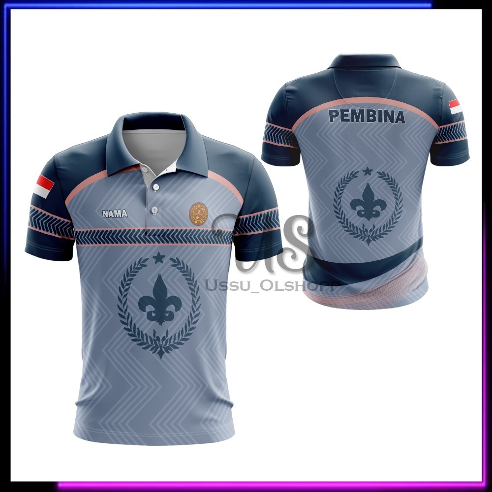 Baju Pramuka - Kaos Baju Jersey Pramuka Pembina - Kaos Baju Guru Pramuka Free Custom Nama