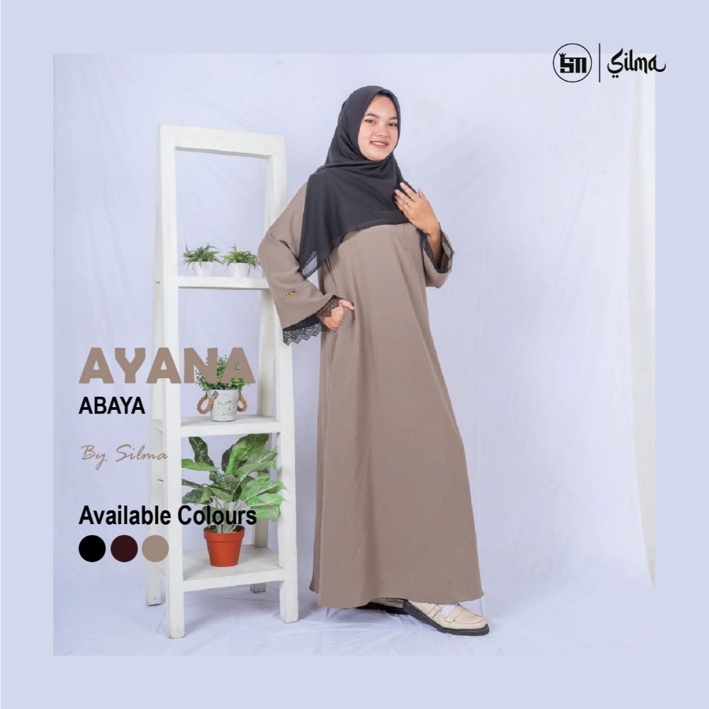 Silma-Ayana Gamis Abaya Arab Saudi Hitam Mewah Premium