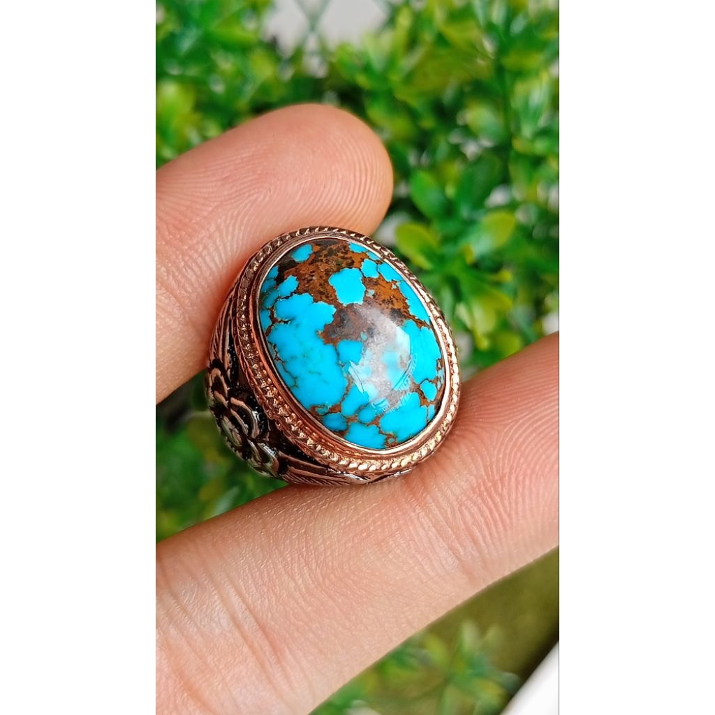 Natural pirus Persia biru tosca