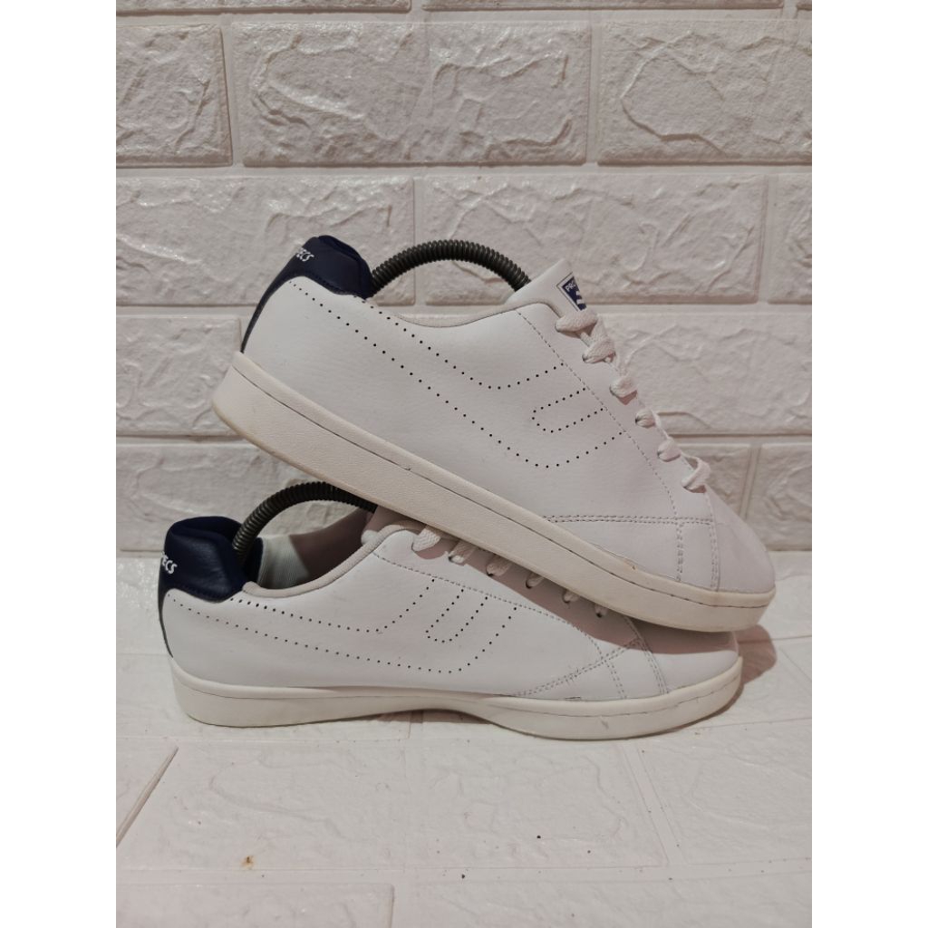 Sepatu Sneakers Prospecs Casual Leather white navy size - 42,5