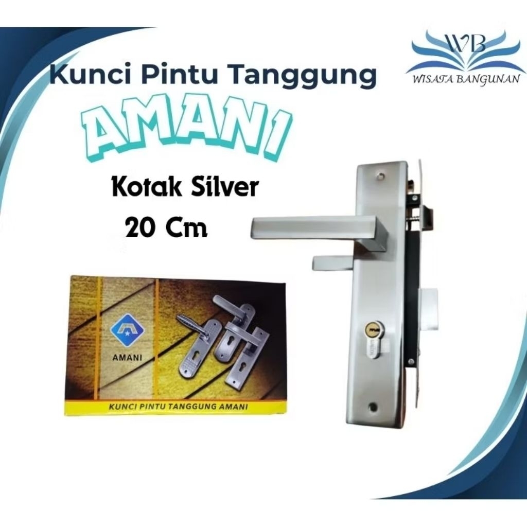 Kunci Pintu / Slot Pintu Tanggung Babet WANLY/FLC KOTAK SN