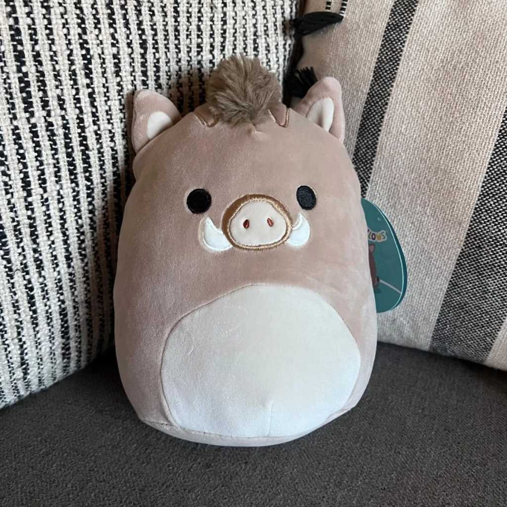 SQUISHMALLOWS WARREN THE BOAR 5inc - Boneka babi hutan lucu